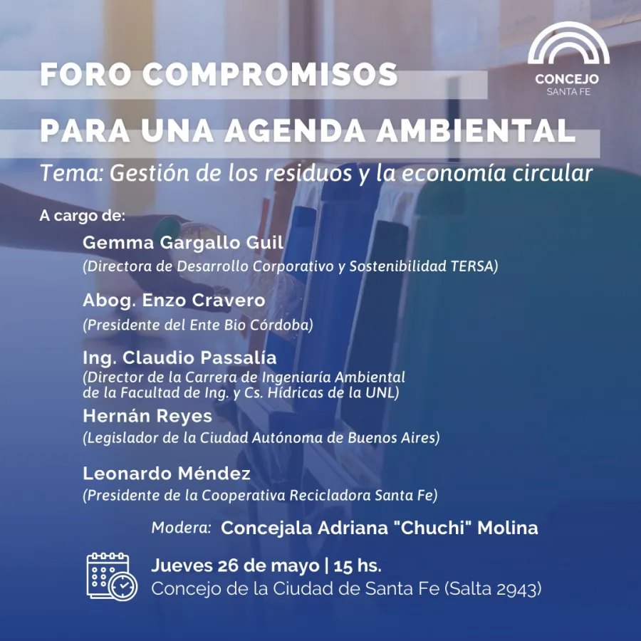Foro: Compromisos para una agenda ambiental