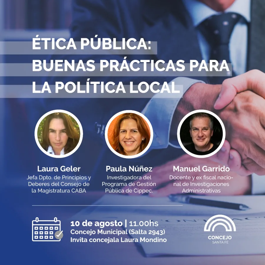 Ética pública: buenas prácticas para la política local