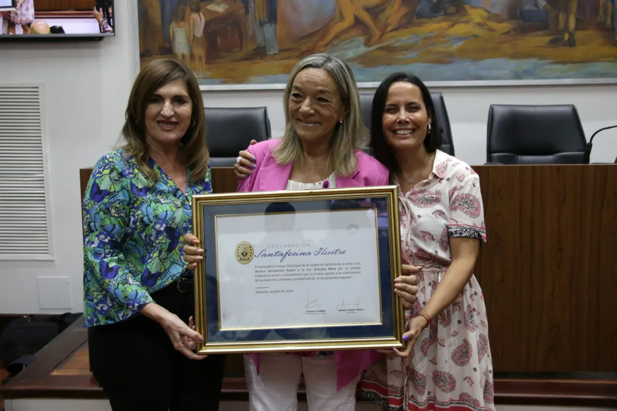 Graciela Riera fue declarada Santafesina Ilustre