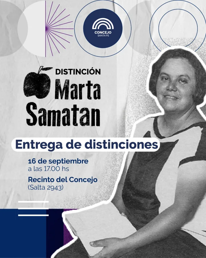 Entrega de la distinción "Marta Samatan" a la trayectoria docente
