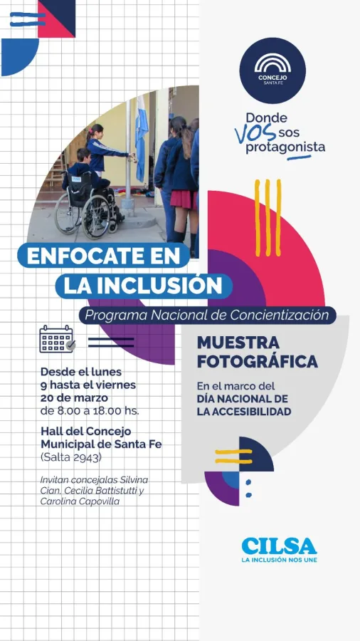 Muestra "Enfócate en la Inclusión", organizada por el programa nacional de concientización de CILSA