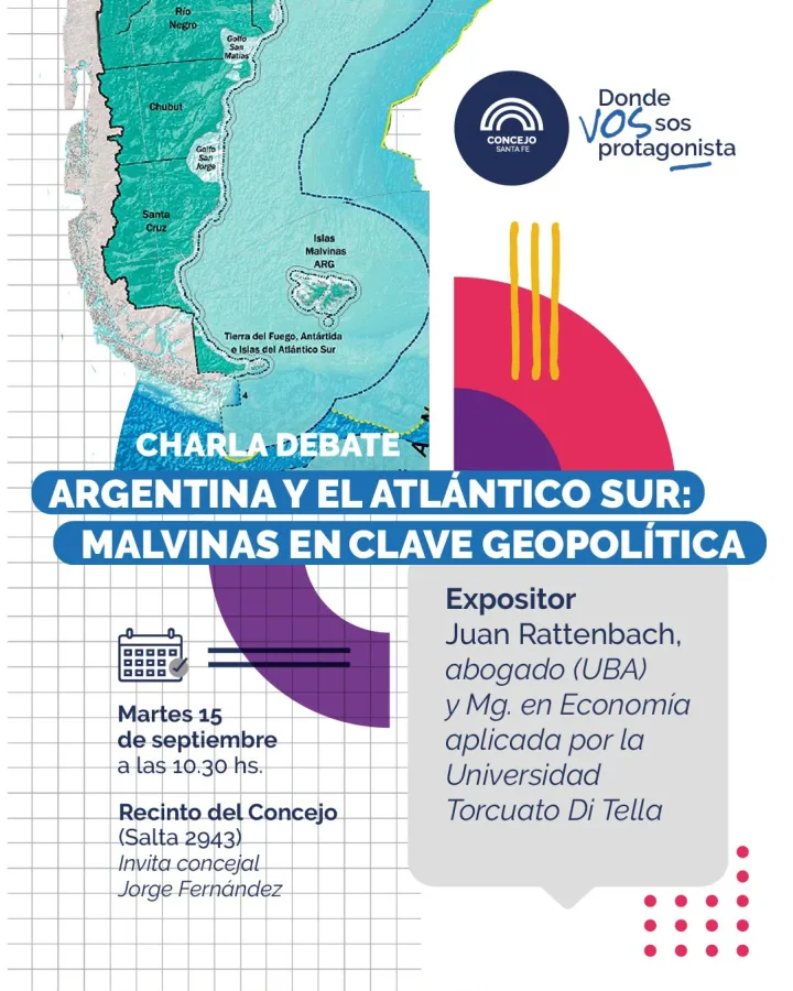Charla Debate: Argentina y el Atlántico Sur: Malvinas en Clave Geopolítica
