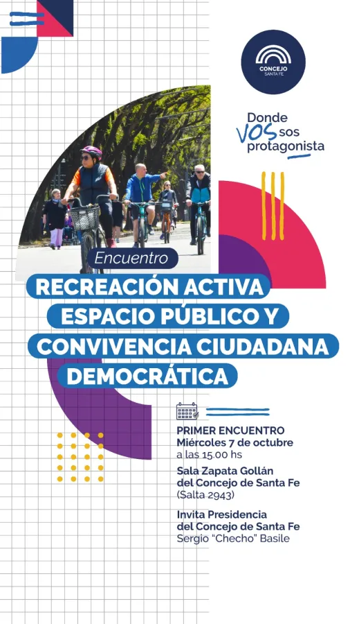 Encuentro: "Recreación activa, espacio público y convivencia ciudadana democrática"