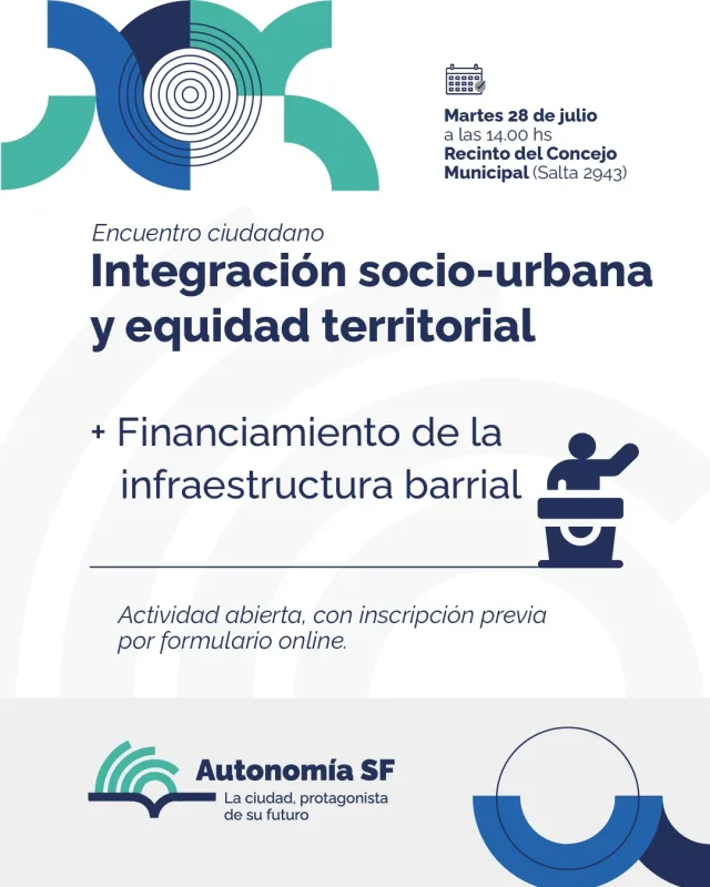 Encuentro ciudadano: Integración socio-urbana y equidad territorial