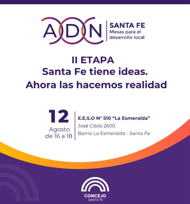 ADN II Etapa: Santa Fe tiene ideas. Ahora las hacemos realidad