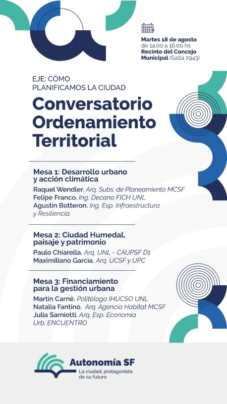 Autonomía SF: Conversatorio Ordenamiento territorial