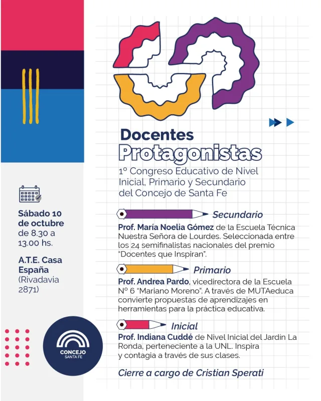 1er Congreso Educativo de nivel Inicial, Primario y Secundario del Concejo de Santa Fe