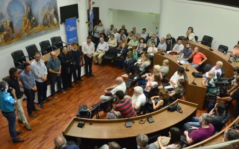 En el recinto del Concejo se llevó a cabo un homenaje a Fernando Birri