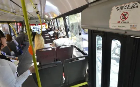 Por ordenanza: colectivos deberán incorporar cartelería contra acoso y violencia de género