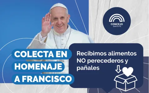 Comenzó la colecta solidaria en homenaje al Papa Francisco